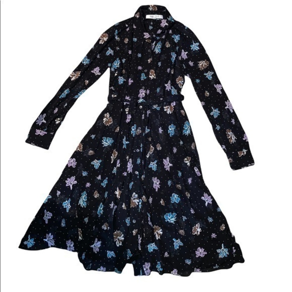 Diane con furstenberg vintage floral dress M